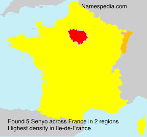 Surname Senyo in France