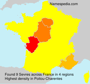 Surname Sevres in France