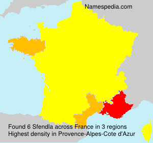 Surname Sfendla in France