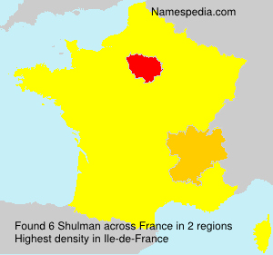 Surname Shulman in France