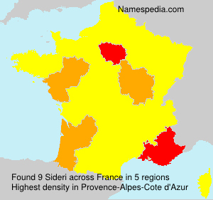 Surname Sideri in France