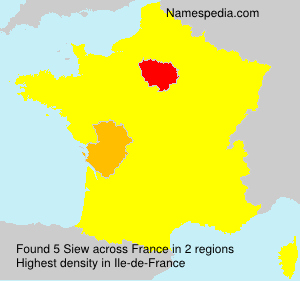 Surname Siew in France