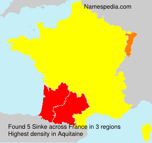 Surname Sinke in France