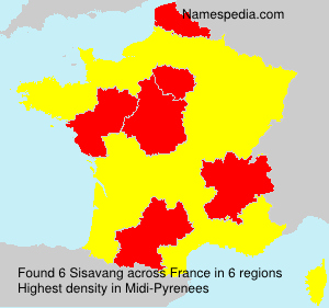 Surname Sisavang in France Surname Sisavang in France