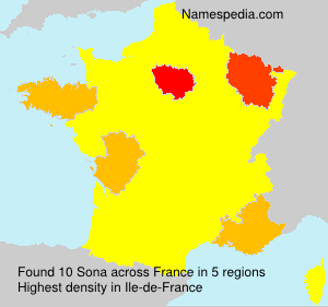 Surname Sona in France