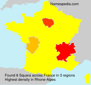 Surname Squara in France