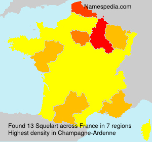 Surname Squelart in France