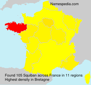 Surname Squiban in France