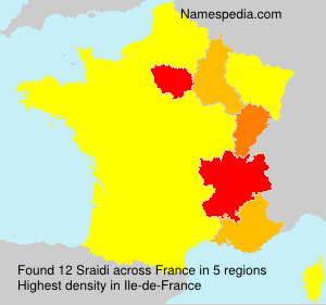 Surname Sraidi in France