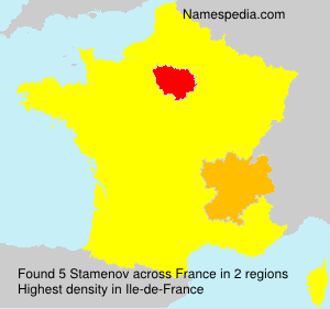 Surname Stamenov in France