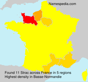 Surname Strac in France