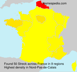 Surname Streck in France