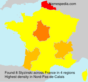 Surname Styzinski in France