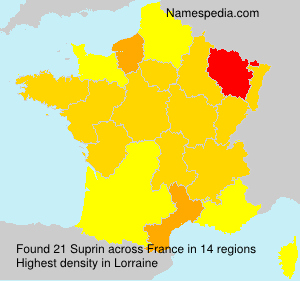 Surname Suprin in France