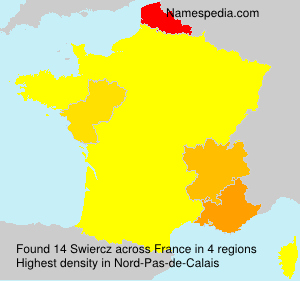 Surname Swiercz in France
