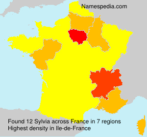 Surname Sylvia in France
