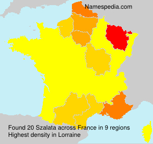 Surname Szalata in France