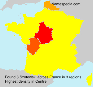 Surname Szotowski in France