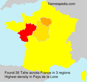 Surname Tahe in France