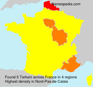 Surname Tarkani in France