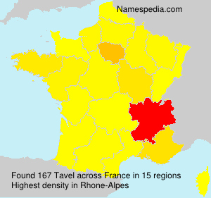 Surname Tavel in France