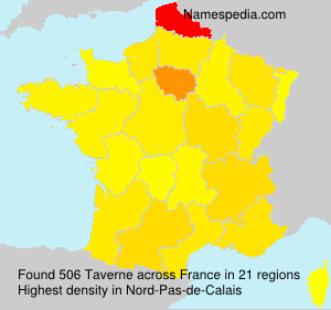 Surname Taverne in France