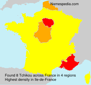 Surname Tchikou in France Surname Tchikou in France