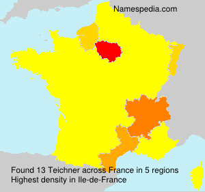 Surname Teichner in France
