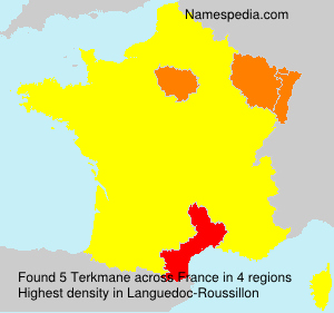 Surname Terkmane in France Surname Terkmane in France