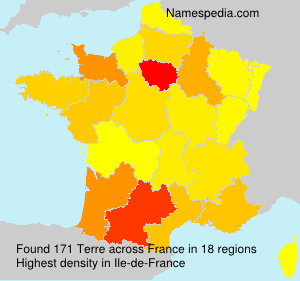 Surname Terre in France