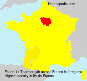 Surname Tharmarajah in France