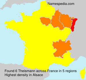 Surname Theismann in France