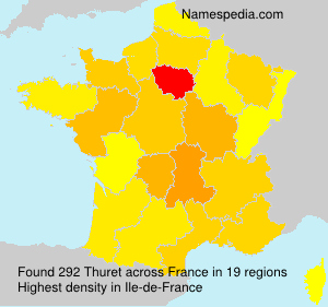 Surname Thuret in France