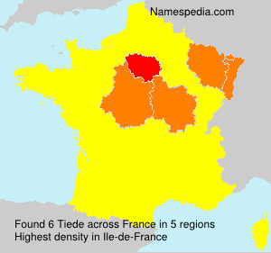 Surname Tiede in France