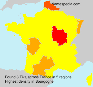Surname Tika in France