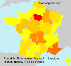Surname Tinlot in France