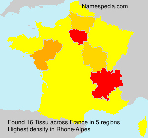 Surname Tissu in France