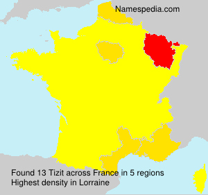 Surname Tizit in France