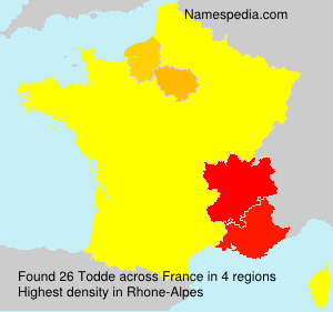 Surname Todde in France