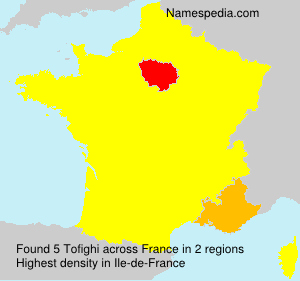 Surname Tofighi in France