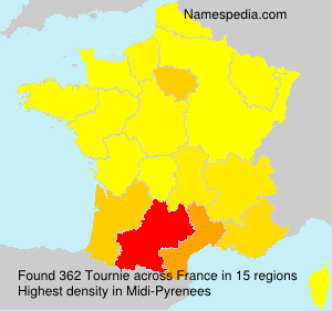 Surname Tournie in France