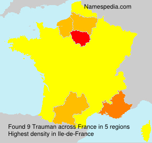 Surname Trauman in France