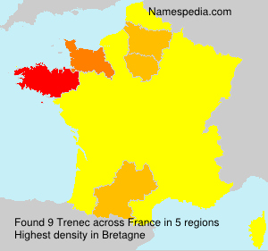 Surname Trenec in France