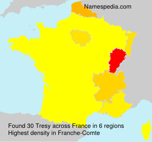 Surname Tresy in France