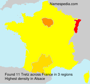 Surname Tretz in France