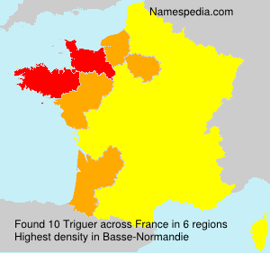 Surname Triguer in France Surname Triguer in France