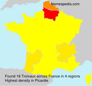 Surname Troivaux in France