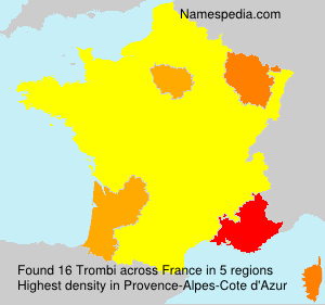 Surname Trombi in France
