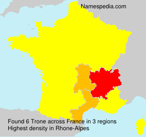 Surname Trone in France