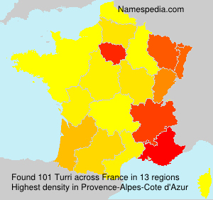 Surname Turri in France